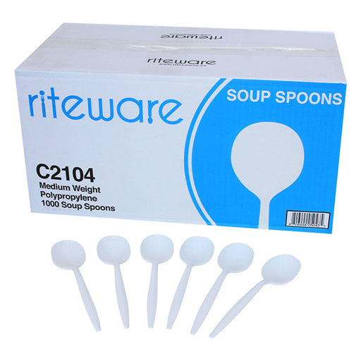 Riteware PP Medium Weight Soup Spoon - 1000/cs
