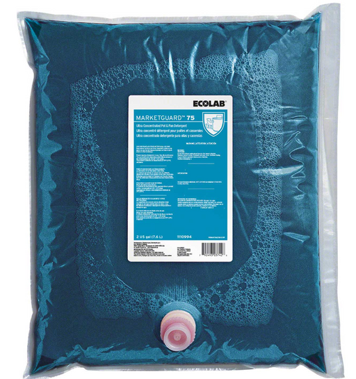 Ecolab Marketguard 75 Pot & Pan Detergent - 2 X 2 Gallon