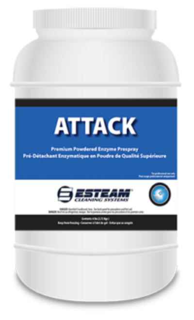 Esteam Attack Powdered Enzyme Prespray - 4 X 6 lb.
