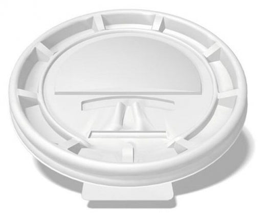 Genpak White Flat Plastic Hot Cup Lids - 1000/Case