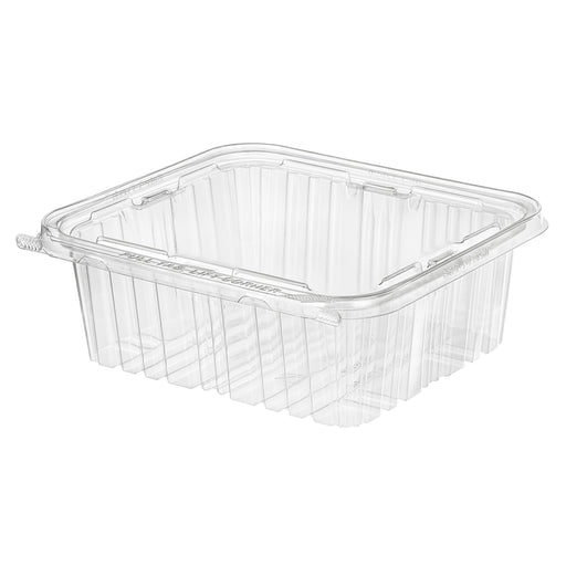 64 oz Clear PET Clamshell Container (8.75 × 7.87 × 3.12 in) – 150/Case