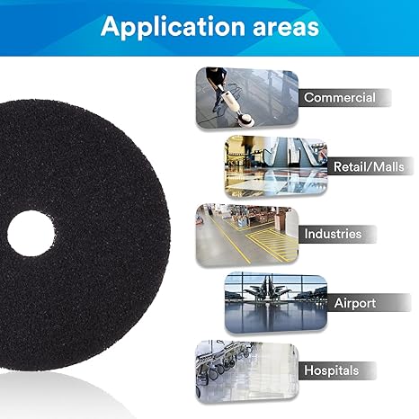3M High Productivity Black Stripping Pads - 7300