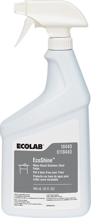 Ecolab Eco Shine Stainless Steel Polish - 6 X 946 mL
