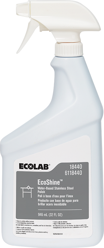 Ecolab Eco Shine Stainless Steel Polish - 6 X 946 mL