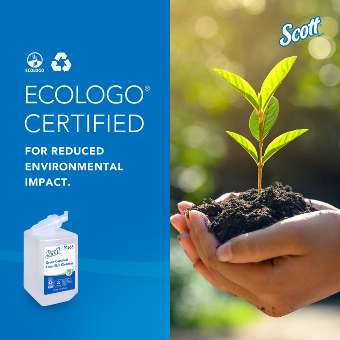 91565 Kleenex Green Certified Foam Skin Cleanser - 6 X 1 Litre