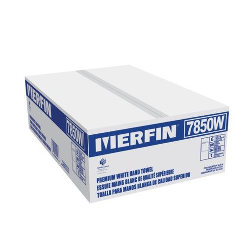 Merfin 800' White Paper Towel Rolls - 7850W