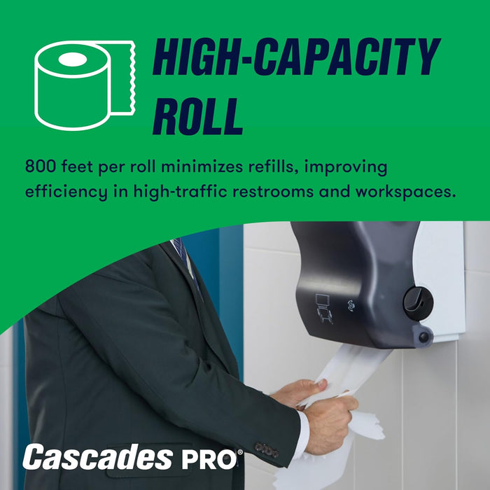 Cascades Pro Select Roll Towels 800' White - H080
