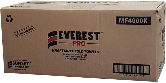 Everest Pro Multifold Towel Brown - MF4000K