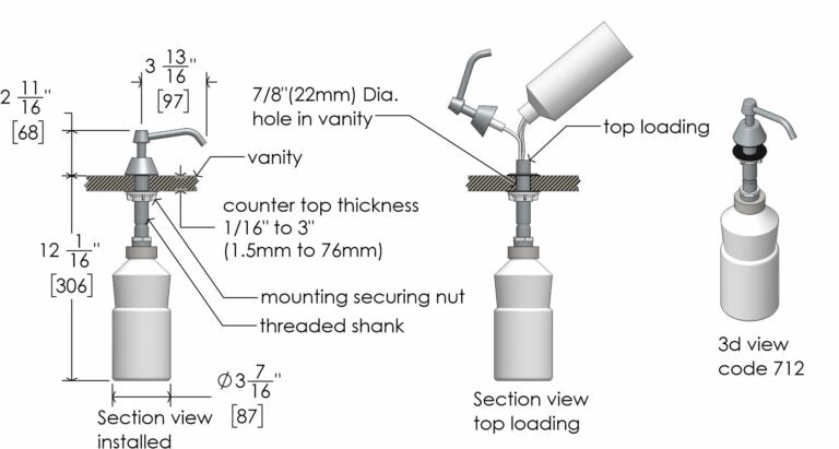Frost Countertop Dispenser