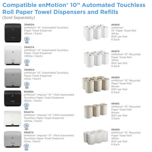 Georgia Pacific Pro Enmotion Paper Towel White - 89460