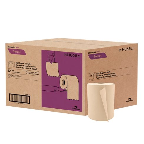 Cascades Pro Select Roll Towels 600' Brown - H065