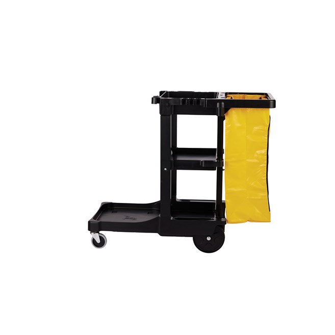 Rubbermaid Janitor Cleaning Cart with Zippered Vinyl Bag