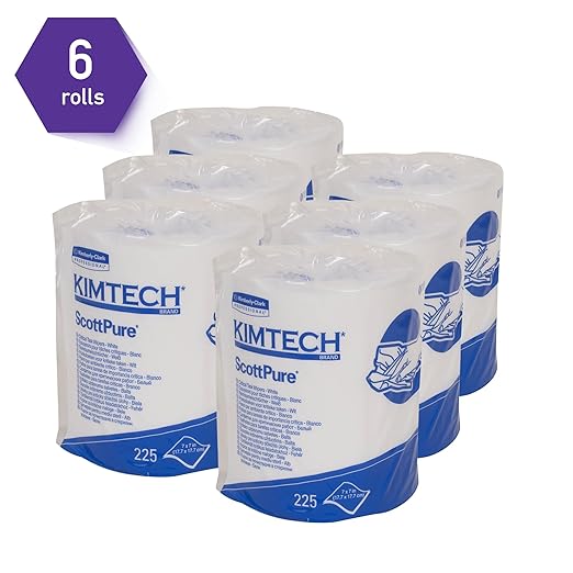 Kimtech Prep Scottpure Critical Task Wipers - 6 Rolls X 225 Sheets