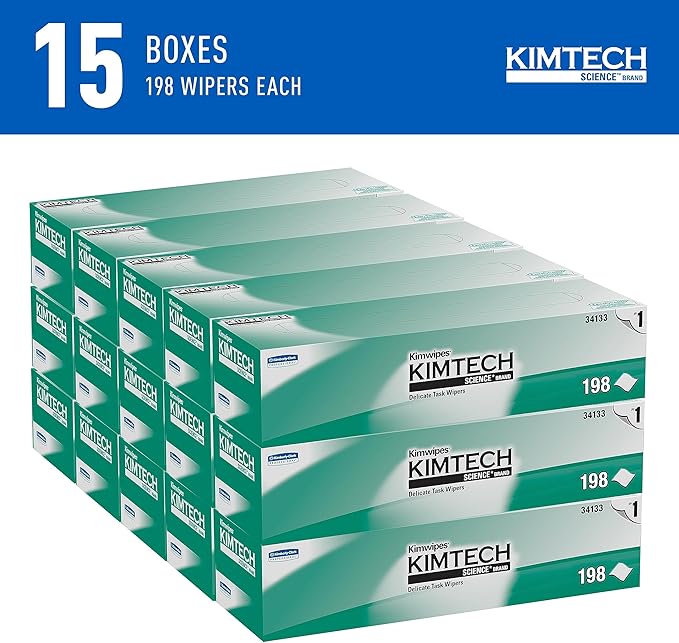 Kimtech Science Kimwipes Delicate Task Wipers - 15 Boxes X 140 Sheets