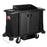 Rubbermaid Executive Traditional Series Housekeeping Cart with Doors - Black