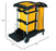 Rubbermaid High Capacity Janitor Cleaning Cart Containing Bins
