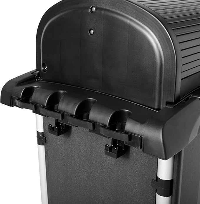 Rubbermaid High Security Janitor Cleaning Cart with Doors and Hood