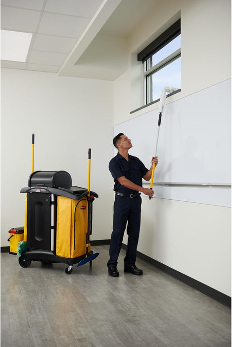 Rubbermaid High Security Janitor Cleaning Cart with Doors and Hood