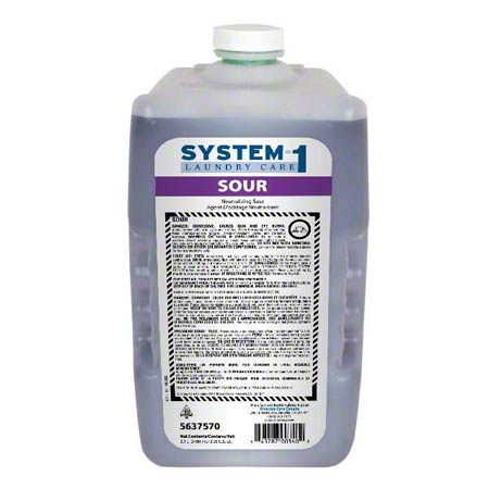 Diversey System-1 Sour Laundry Neutralizer - 2 X 3100 mL