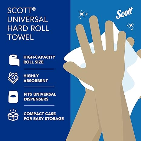 Kimberly Clark Scott High Capacity Hard Roll Towel White - 01005