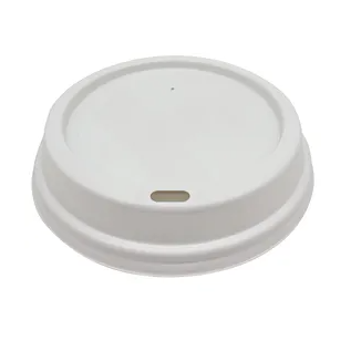 White Dome Lids for 8 oz Hot Cup - 1000/Case