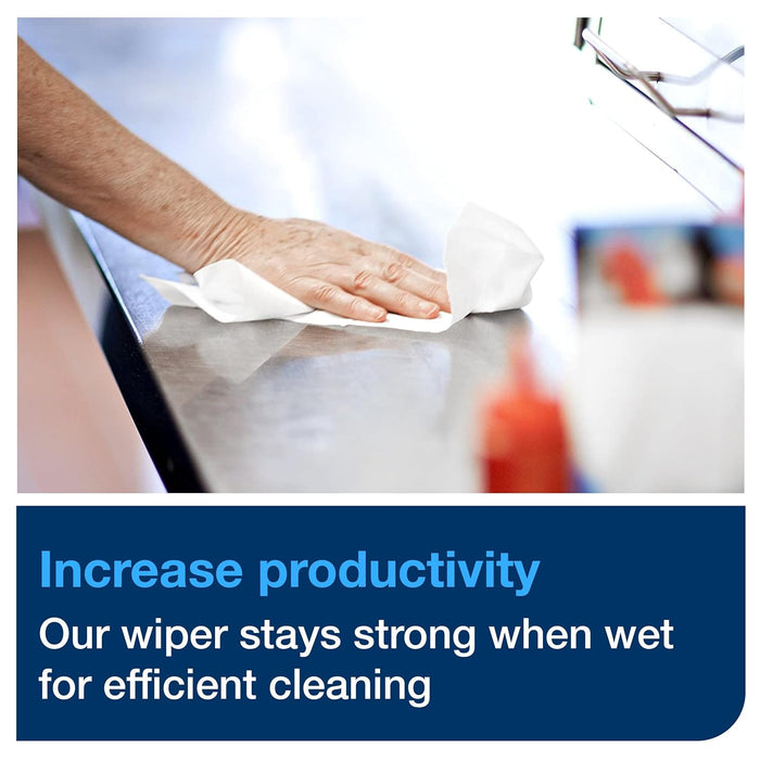 Tork Heavy-Duty Paper Wiper, 1/4 Fold - 16 Packs x 56 Sheets