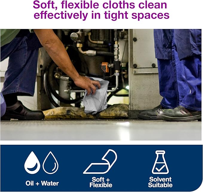 Tork Industrial Cleaning Wipers Centerfeed Gray - 1 Roll X 500 Sheets