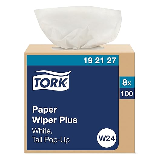 Tork Paper Wiper Plus 9.5" X 16.5" - 8 X 100/Box