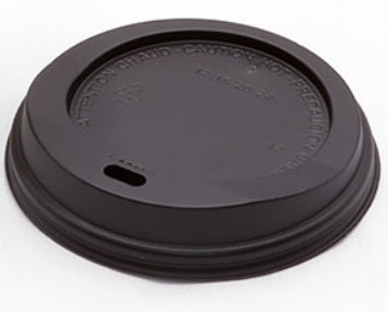 Brown Plastic Hot Cup Dome Lids - 1000/Case