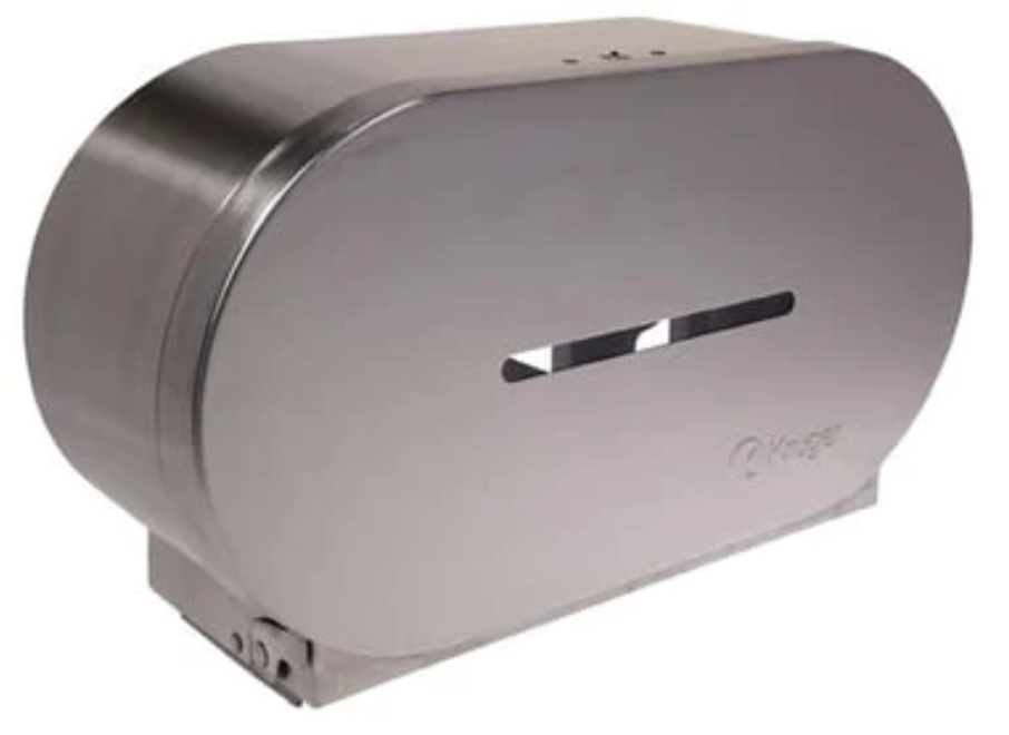 Kruger Stainless Steel Mini-Max Bathroom Tissue Dispenser