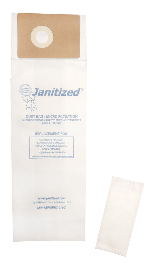 Janitized Vacuum Bag - JAN-ADVSPEC-2(10)