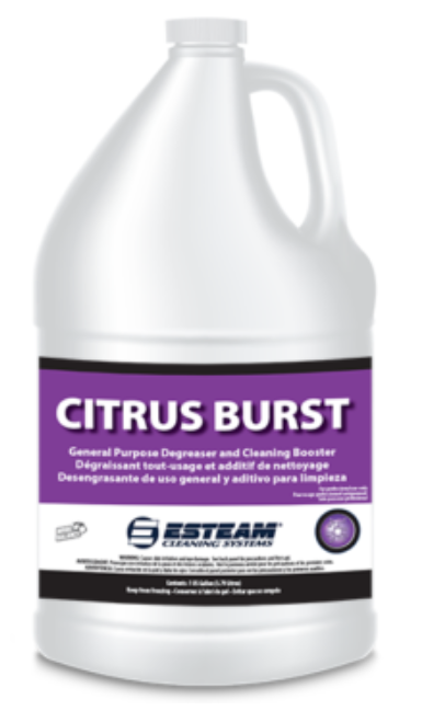 Esteam Citrus Burst Degreaser and Cleaning Booster - 4 X 1 Gallon