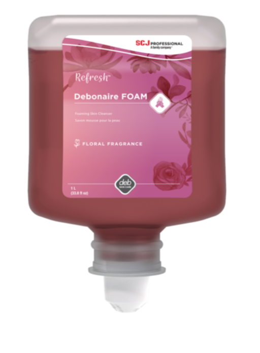 Refresh Debonaire Pink Foam Hand Soap - 6 X 1 Litre