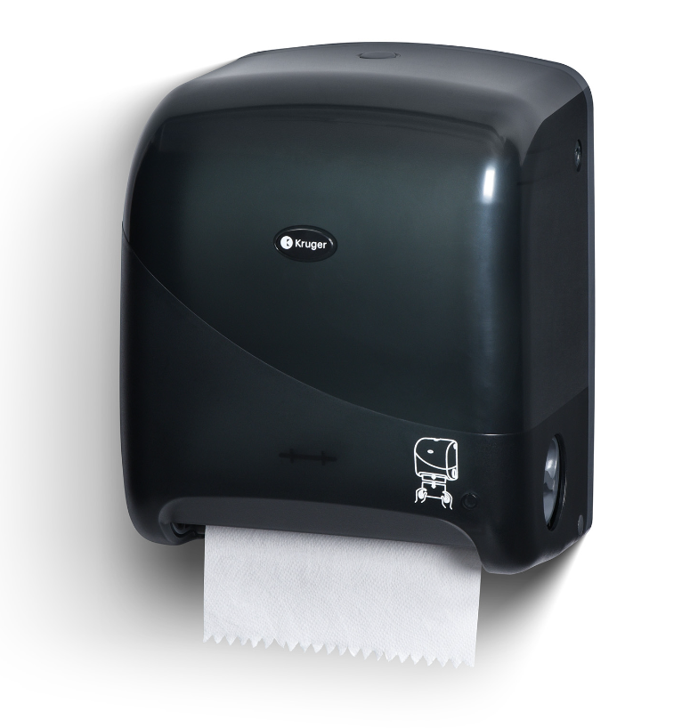 Kruger Noir Mechanical Touchless Roll Towel Dispenser — Three Star