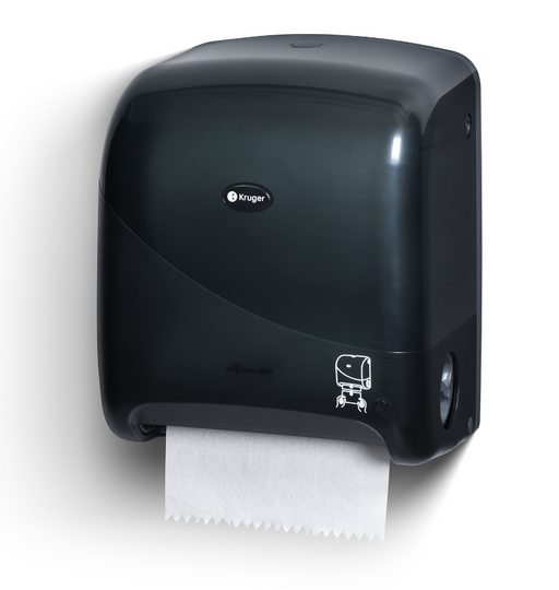 Kruger Noir Mechanical Touchless Roll Towel Dispenser