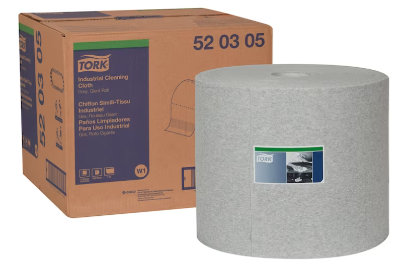 Tork Industrial Cleaning Cloth Grey - 1 Roll X 1050 Sheets
