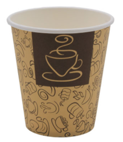 16 oz Paper Hot Drink Cups with Design - 1000/Case