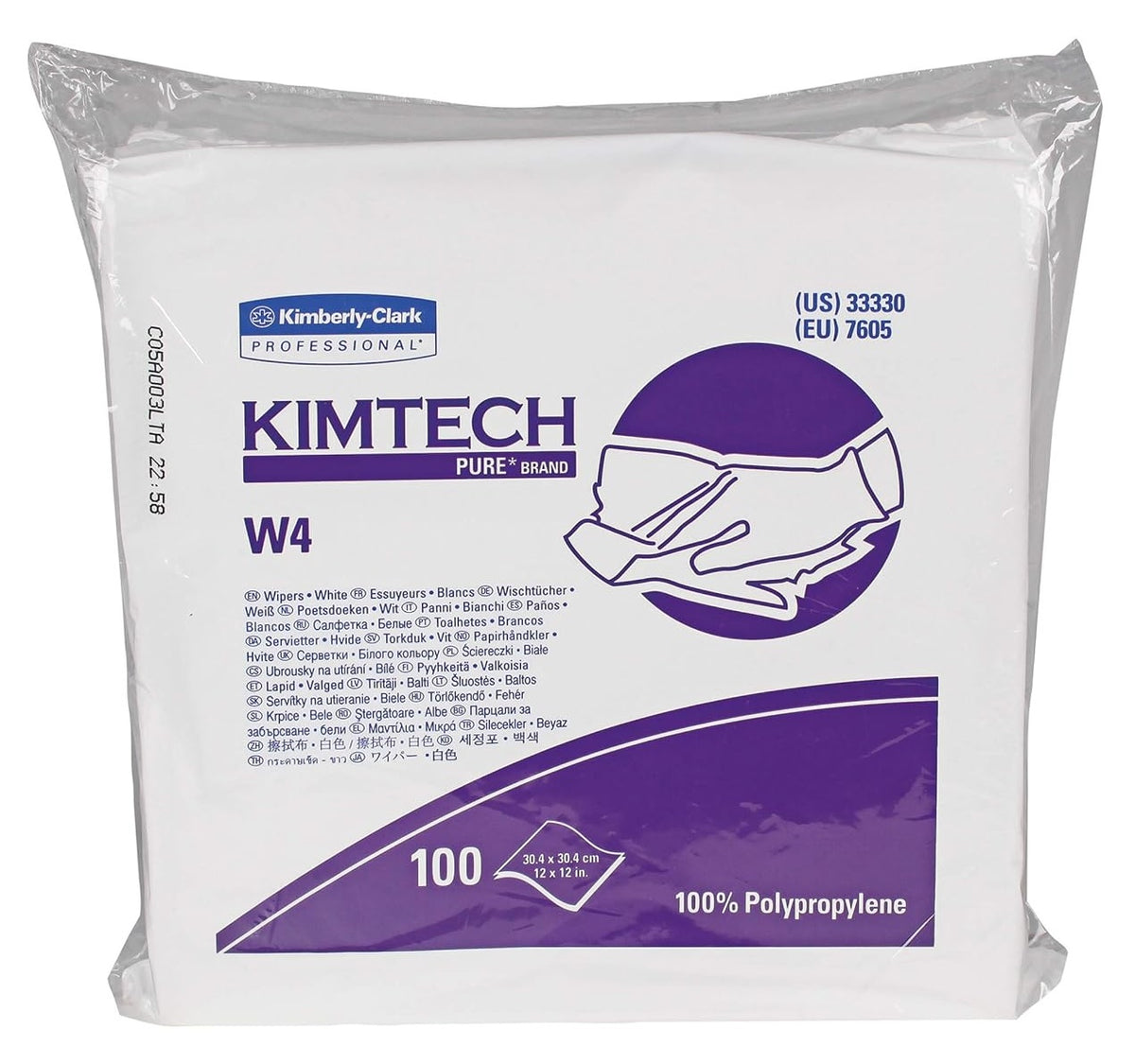 Kimtech W4 Wipers 5 Packs X 100 Wipes — Three Star