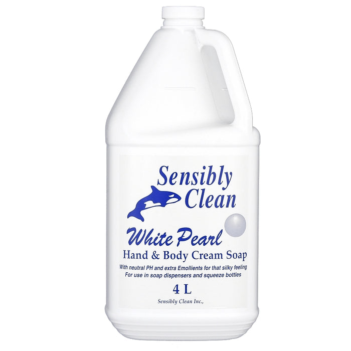 White Pearl Hand & Body Cream Soap - 4 X 4 Litres