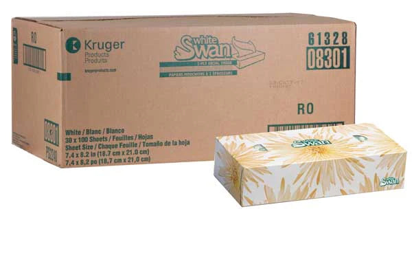 White Swan Facial Tissue - 08301