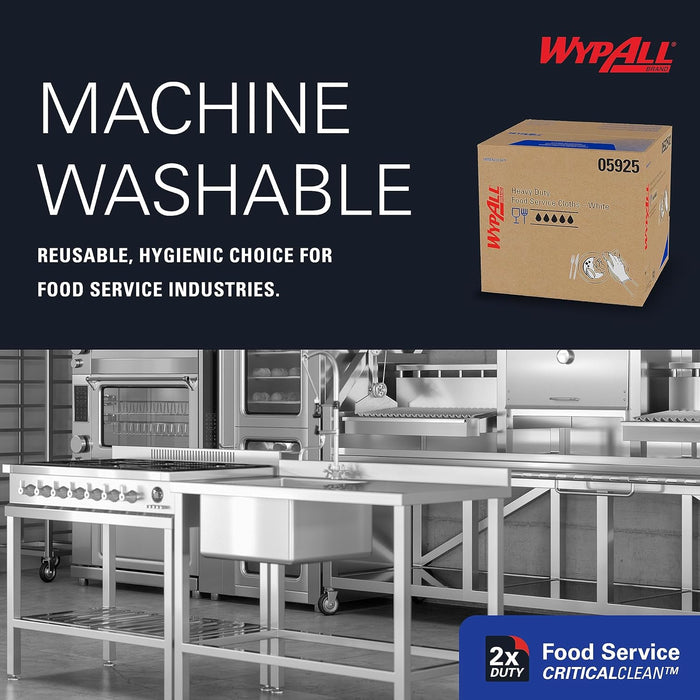 05925 Wypall X70 Foodservice Wipers White - 300/Box