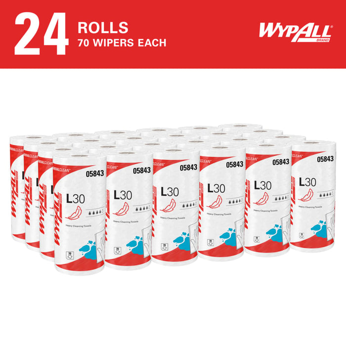 Wypall L30 Wipers - 24 Rolls X 70 Sheets