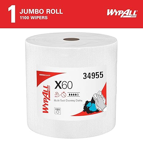 Wypall X60 Reusable Cloths - 1 Roll X 1100 Sheets