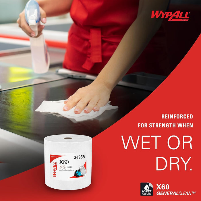 Wypall X60 Reusable Cloths - 1 Roll X 1100 Sheets
