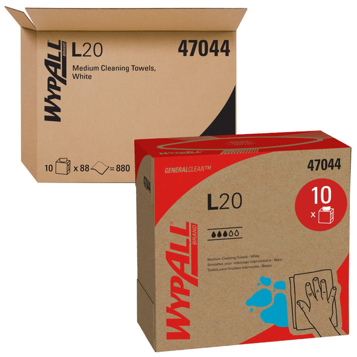 Wypall L20 Wipers 9.1" X 16.8" - 10 X 88 Wipers/Box