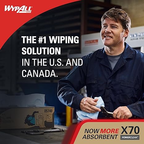 Wypall X70 Wipers - 3 Rolls X 275 Sheets