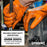 Gloveworks Heavy Duty Industrial 8 Mil Orange Nitrile Gloves - 10 Boxes/Case
