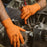 First Glove Heavy Duty Industrial 8 Mil Orange Gloves - 10 Boxes/Case