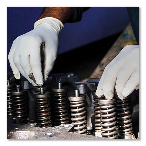 Gloveworks 4 Mil Powder Free Ivory Latex Gloves - 10 Boxes/Case