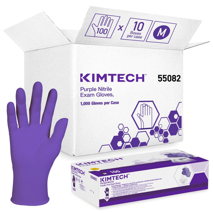 Kimberly Clark Kimtech Purple Nitrle Exam Gloves